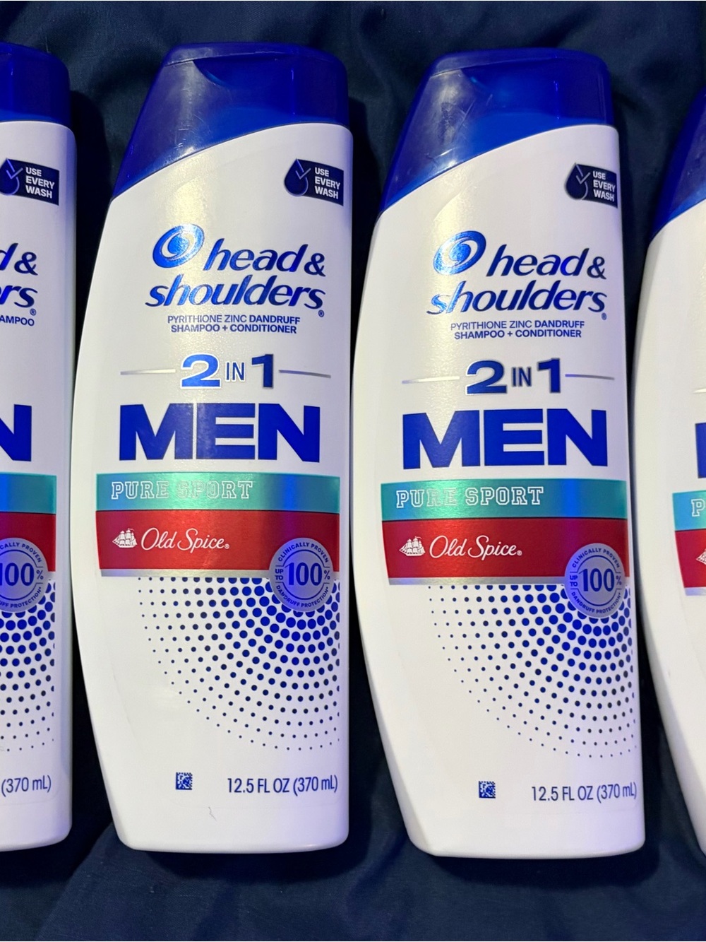2-in-1 Men Pure Sport Shampoo + Conditioner - White/Blue